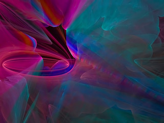 digital abstract fractal, creative design, magic