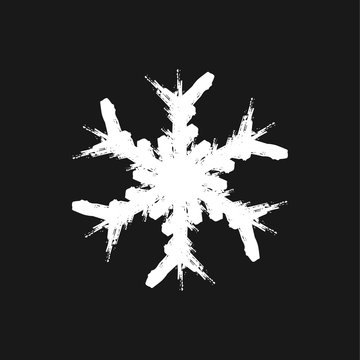 Grunge Isolate Snowflake