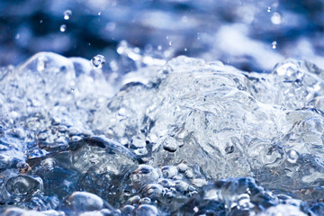 Obraz na płótnie Canvas wavy water close up, image for background