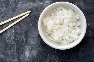 cooking thai rice in the kitchen 