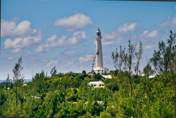 Obraz premium Lighthouse on the island of Bermuda