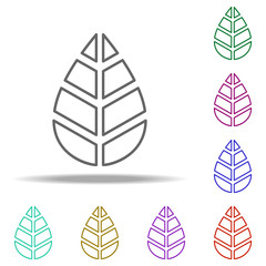 Leaf, autumn icon. Elements of Thanksgiving day in multi color style icons. Simple icon for websites, web design, mobile app, info graphics