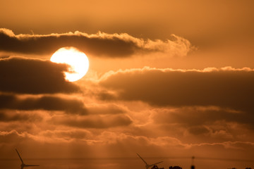 sunset from the IJsselmeer