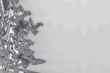 monochrome background with zigzags elements in imitation of silver