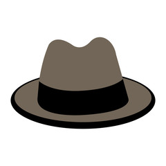 Isolated gentleman hat image. Vector illustration design