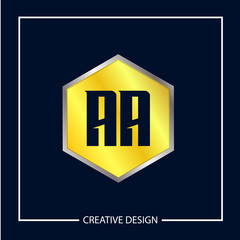 Initial Letter AA Logo Template Design Vector Illustration