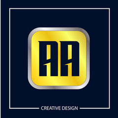 Initial Letter AA Logo Template Design Vector Illustration
