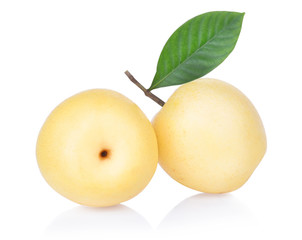 asian-pear fruit on white background
