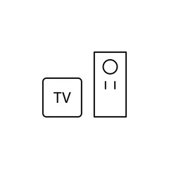 premium tv icon. Element of television icon for mobile concept and web apps. Thin line premium tv icon can be used for web and mobile