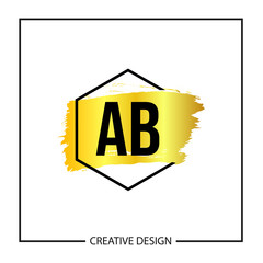 Initial Letter AB Logo Template Design Vector Illustration