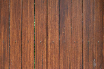 Naklejka premium brown plank wooden .vertical, wood surface for background and wallpaper