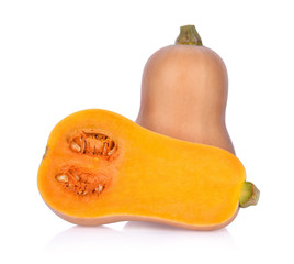 butternut squash isolated on white background