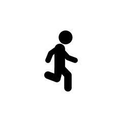 Fototapeta na wymiar child, run icon. Element of child icon for mobile concept and web apps. Glyph child, run icon can be used for web and mobile