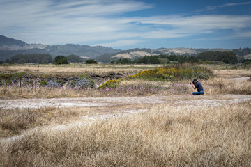 Half Moon Bay Landscape with photographer