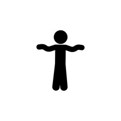 dance, child icon. Element of child icon for mobile concept and web apps. Glyph dance, child icon can be used for web and mobile