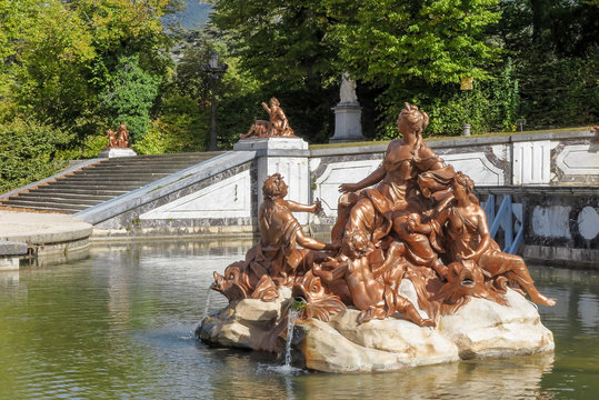 fountain of anfitrite in the gardens of la granja de san ildefonso