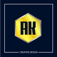 Initial Letter AK Logo Template Design Vector Illustration