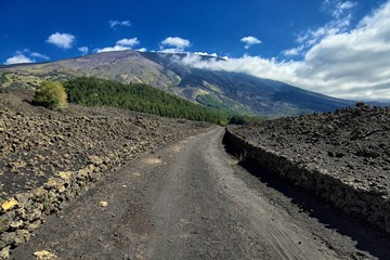 Dirt Road To Etna Mount, Sicily