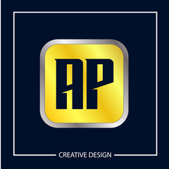 Initial Letter AP Logo Template Design Vector Illustration