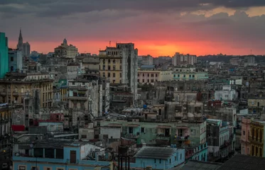 Fotobehang Havana Rooftop © Stanley