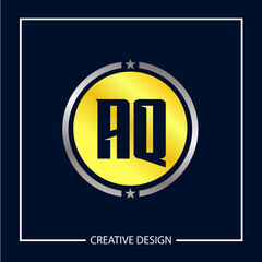 Initial Letter AQ Logo Template Design Vector Illustration