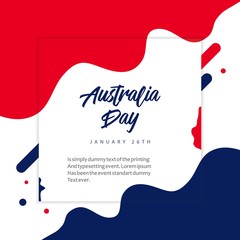 Australia Day Vector Template Design Illustration