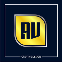 Initial Letter AV Logo Template Design Vector Illustration