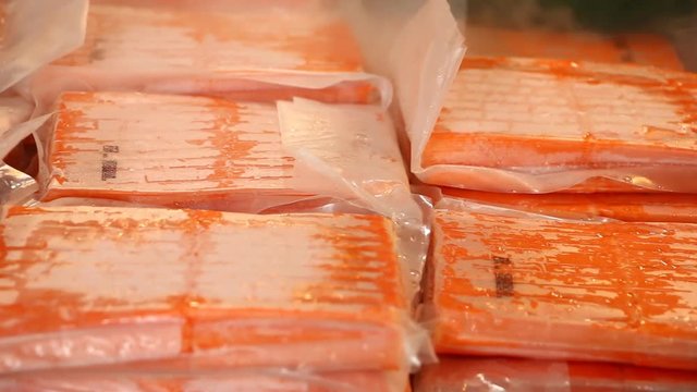 Pile of crab stick