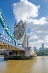 Fototapeta na wymiar Tower Bridge in London on a beautiful day,London,United Kingdom.