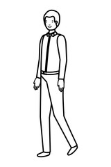young business man avatar character