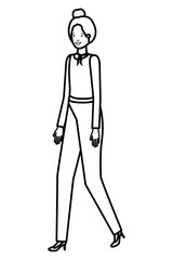 business woman avatar character