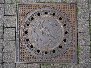 Gullydeckel der Stadt Trier