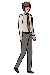 young business man avatar character