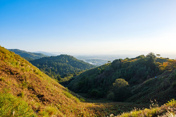 Fototapeta premium 若草山山頂から見た景色