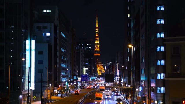東京夜景・東京タワー　三田　田町駅前