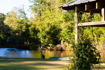 gazebo by the lake