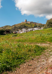 Fototapeta na wymiar Mountains of Casares in Andalusia