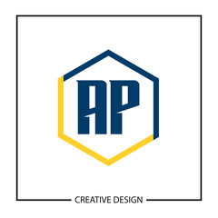 Initial Letter AP Logo Template Design Vector Illustration