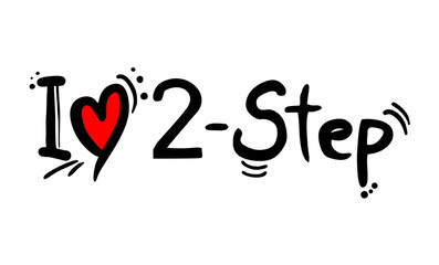 2 step music style love message