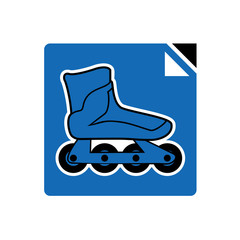 roller skate sport symbol