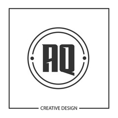 Initial Letter AQ Logo Template Design Vector Illustration