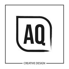 Initial Letter AQ Logo Template Design Vector Illustration