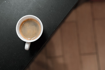 lazy day and black coffee in thailand cafe