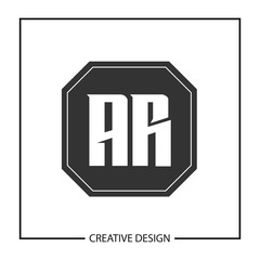 Initial Letter AR Logo Template Design Vector Illustration