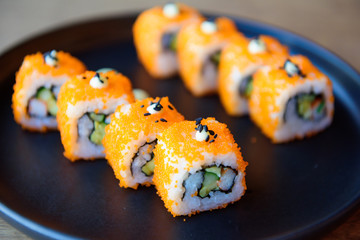 Sushi ready for party, event, meeting, Celebration.