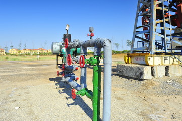 The pipe and valve oil fields