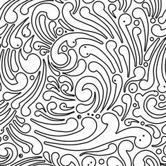 Abstract swirl seamless pattern for your design