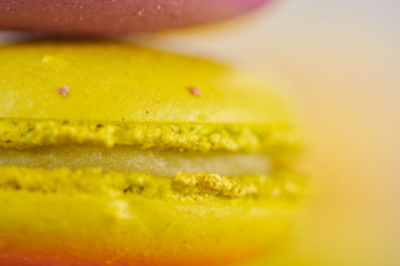 macaroons on a dark table