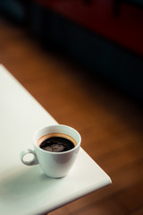 lazy day and black coffee in thailand cafe