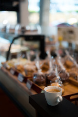 lazy day and black coffee in thailand cafe
